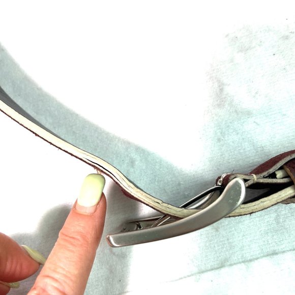 Cotton & Silk made in Italy Brown Suede Belt - Picture 7 of 7